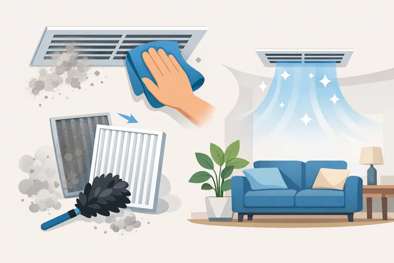 How to Reduce Dust From Vents at Home