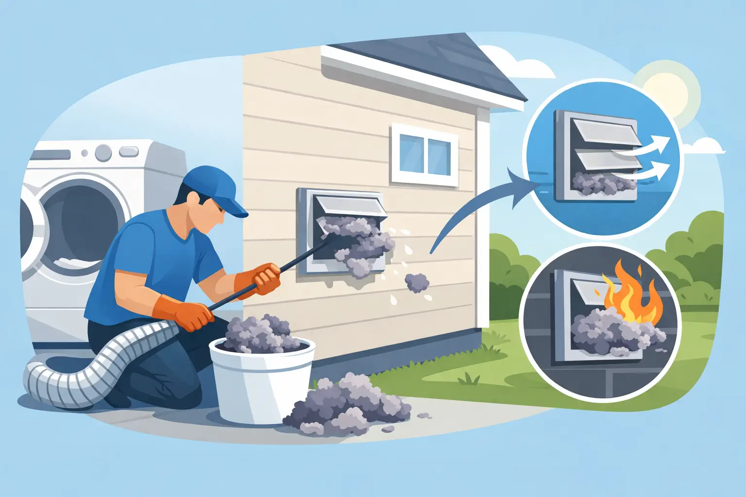 How to Prevent Lint Vent Buildup at Home