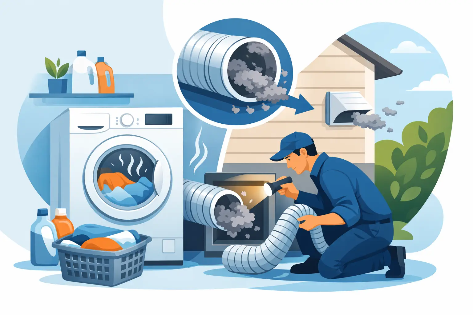 Slow Dryer Drying Clothes? Check the Vent